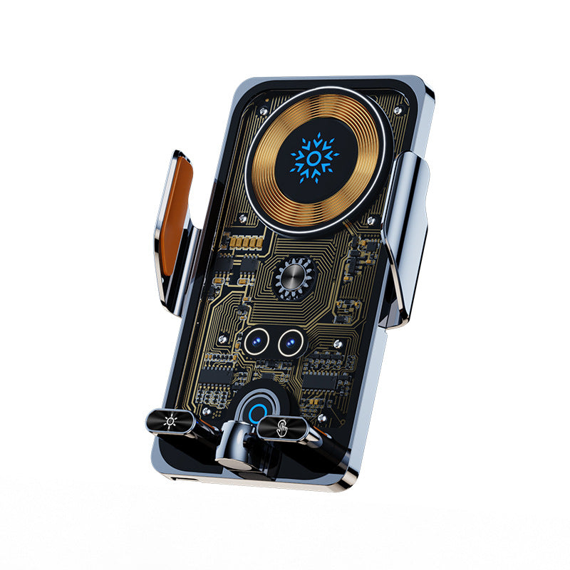 ✨2-in-1 Smart Car Phone Holder With Swivel Function And Wireless Charger