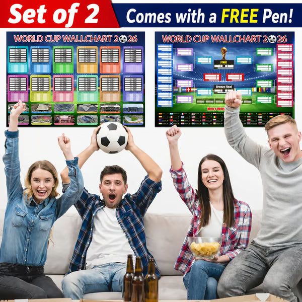 🗓️ ⚽ 2026 World Cup Poster Set – Don't Miss a Match!