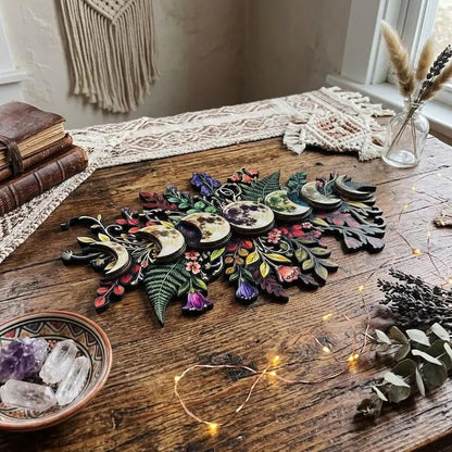 ⏳ Last Day 49% OFF – 🌙🌿 Botanical Moon Phase Wall Decor | Floral Lunar Cycle Wall Hanging for Witchy, Boho, Cottagecore & Celestial Home Décor ✨