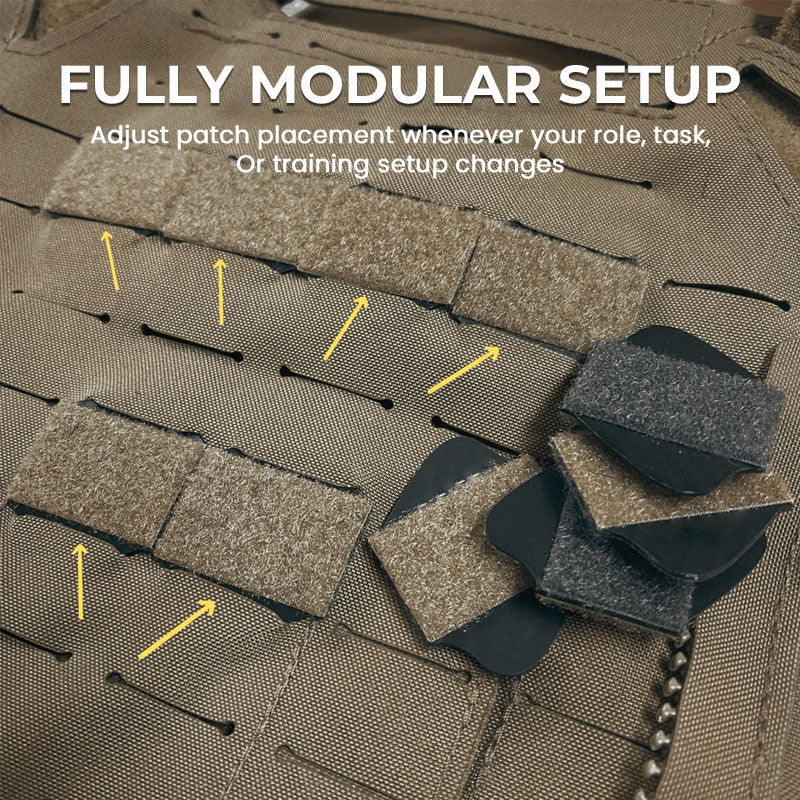 Dual-Sided Modular Velcro Patch Placeme