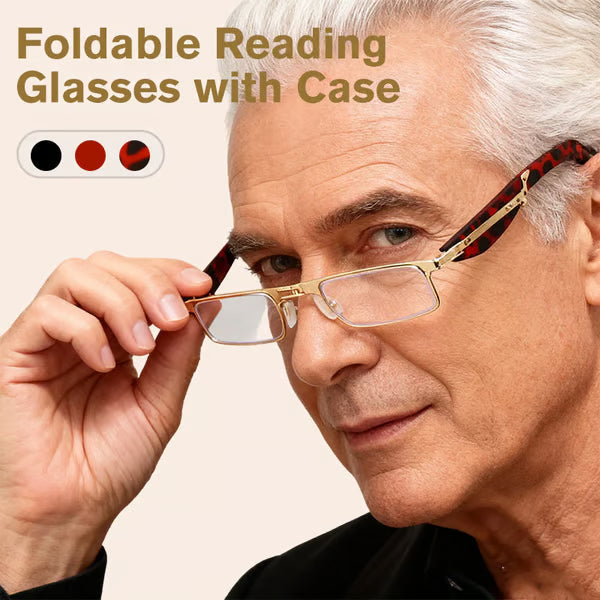 🏆LAST DAY SALE 49% OFF - Foldable Anti-Blue Light Reading Glasses with Case
