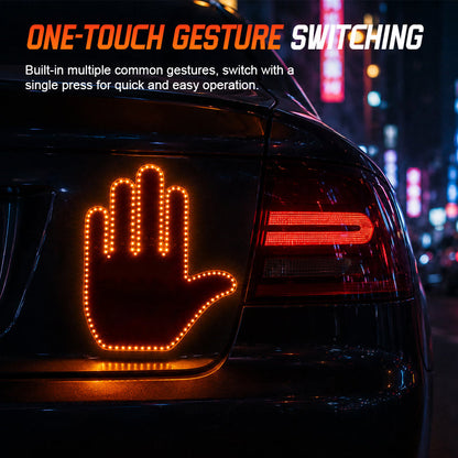 LED Car Finger Sign with Remote for Rear Window