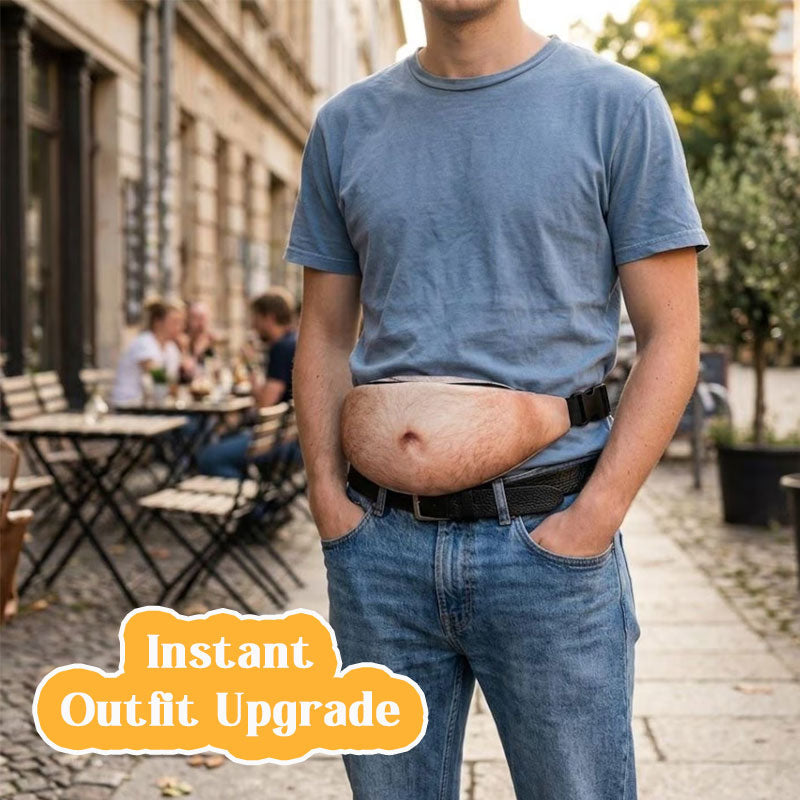 Funny Belly Bag – Realistic Big Belly Novelty Waist Bag