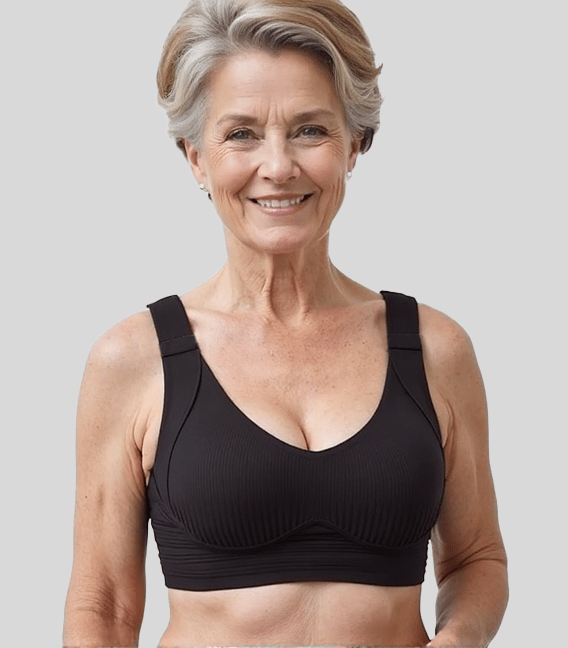 🎁Buy 1, get 3 packs🔥Ribbed knit bra with adjustable straps for women