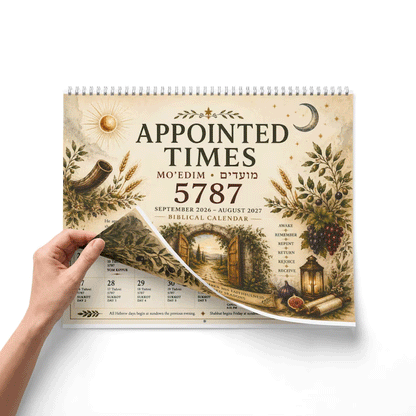 ✝️Biblical Hebrew Calendar 5787 | 2026-2027 Appointed Times Wall Calendar