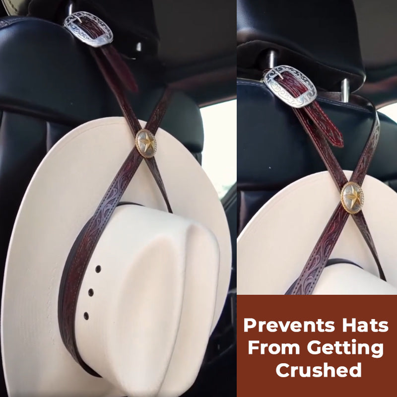 🤠 Car Headrest Hat Holder Strap