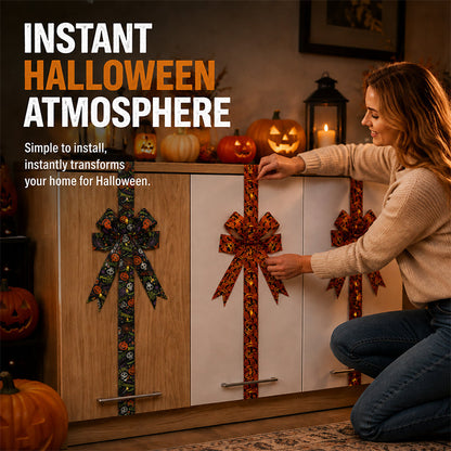 🎃Light-Up Halloween Cabinet Bows with Velcro