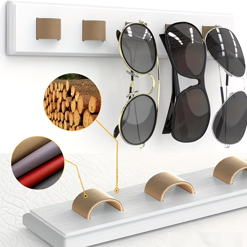 🕶️ Wooden Sunglasses Wall Holder