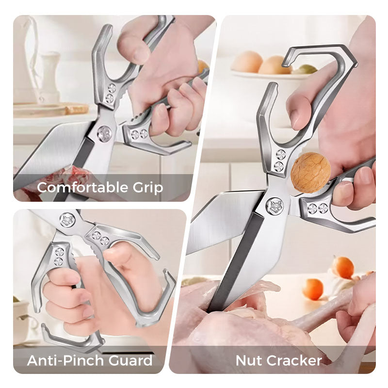 Multifunctional heavy-duty kitchen shears