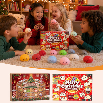 🎄 2026 Christmas Dumpling Squishy Advent Calendar – 24 Days of Squishy Surprises! 🥟🎁