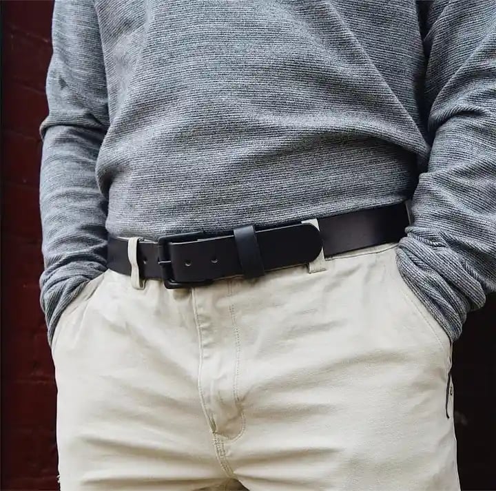 🔥 Handmade Full-grain Buffalo Leather Belt