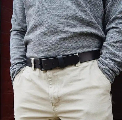 🔥 Handmade Full-grain Buffalo Leather Belt