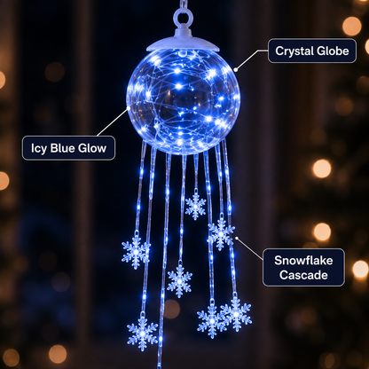 Winter Magic Snowflake Cascade – LED Hanging Christmas Ornament❄️