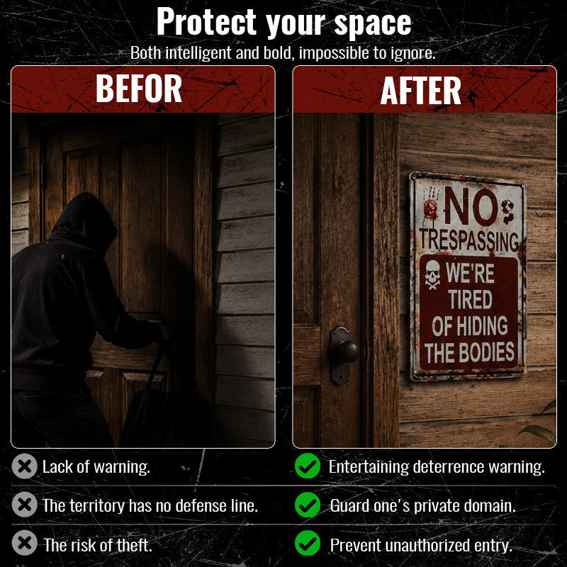 No Trespassing Warning Sign