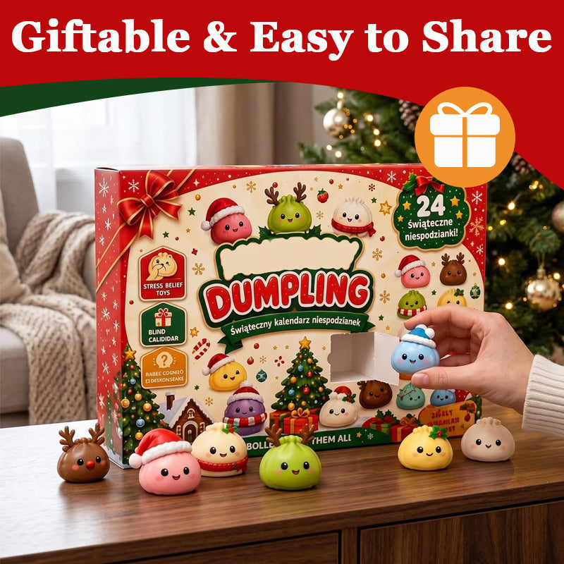 🎄 2026 Christmas Dumpling Squishy Advent Calendar – 24 Days of Squishy Surprises! 🥟🎁