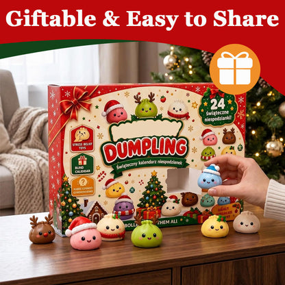 🎄 2026 Christmas Dumpling Squishy Advent Calendar – 24 Days of Squishy Surprises! 🥟🎁
