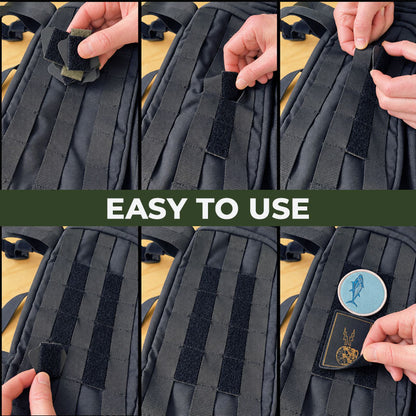 Dual-Sided Modular Velcro Patch Placeme