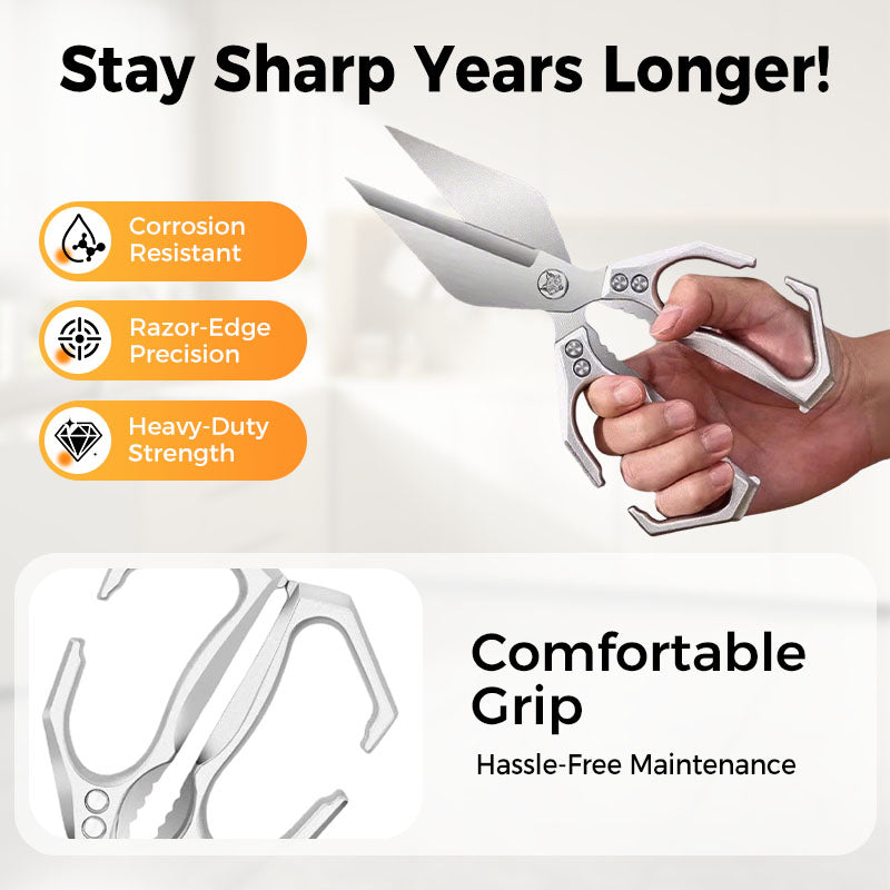 Multifunctional heavy-duty kitchen shears