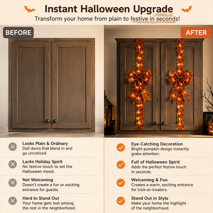 🎃Light-Up Halloween Cabinet Bows with Velcro