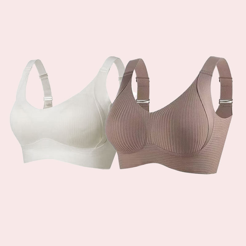 🎁Buy 1, get 3 packs🔥Ribbed knit bra with adjustable straps for women