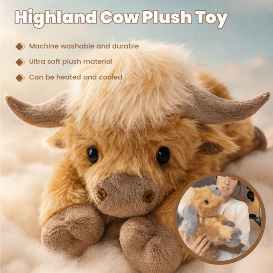 🔥 Last day 49% OFF 🎁Cute cartoon highland cow plush toy