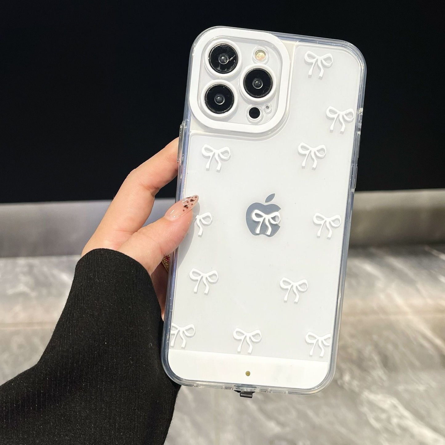 🎀 Light-Up Butterfly Bow Shockproof Phone Case