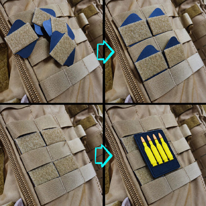 Dual-Sided Modular Velcro Patch Placeme