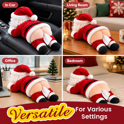 Funny Santa Pooper Tissue Holder