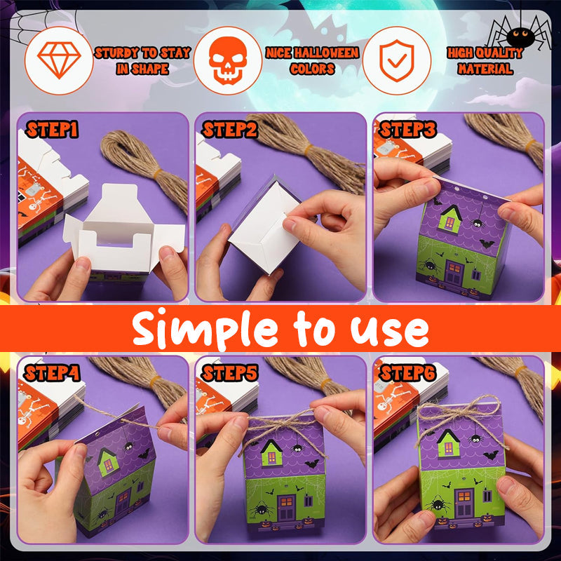 Halloween Countdown Paper Box DIY Decoration Set