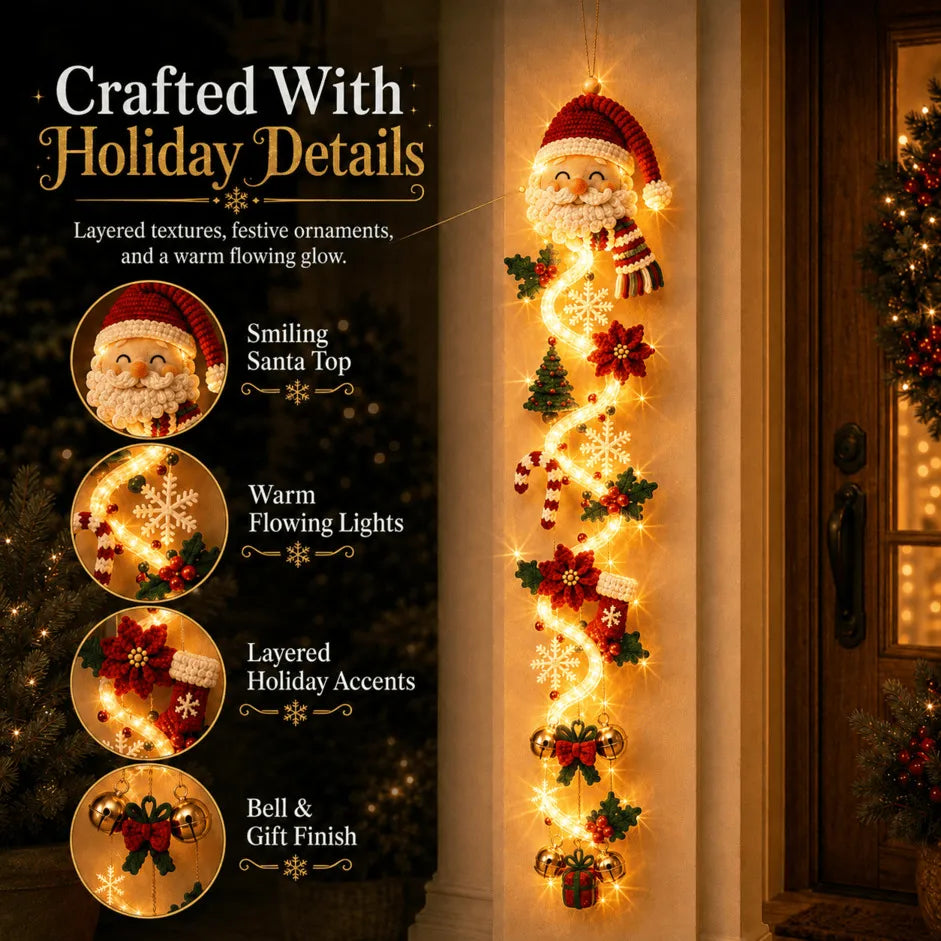Gingerbread - MerryCascade Glowing Christmas Door Hanger