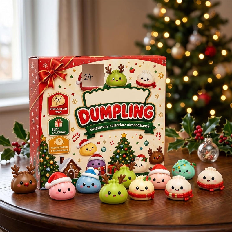 🎄 2026 Christmas Dumpling Squishy Advent Calendar – 24 Days of Squishy Surprises! 🥟🎁