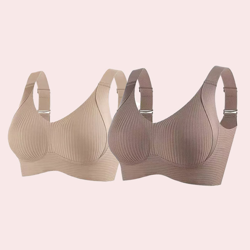 🎁Buy 1, get 3 packs🔥Ribbed knit bra with adjustable straps for women