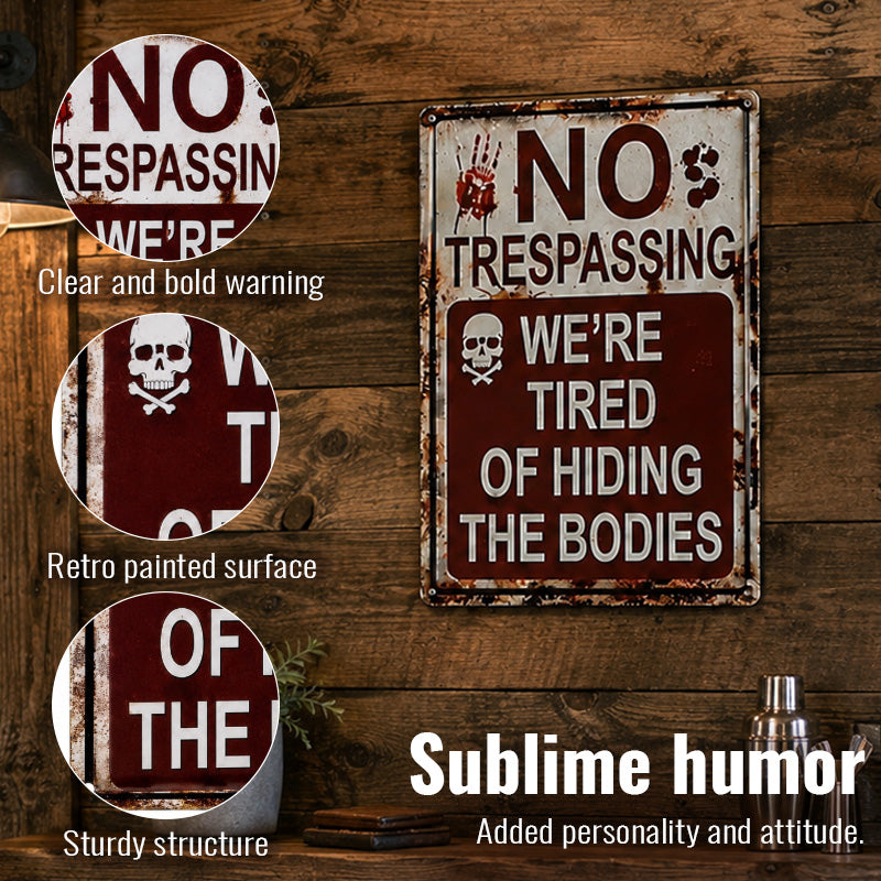No Trespassing Warning Sign