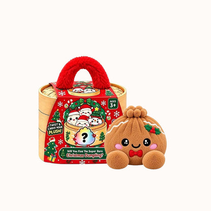 🎁Cute Plush Stuffed Dumpling Squishies with Steamer Box