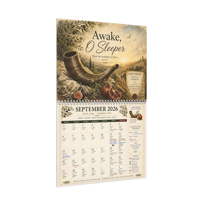 ✝️Biblical Hebrew Calendar 5787 | 2026-2027 Appointed Times Wall Calendar