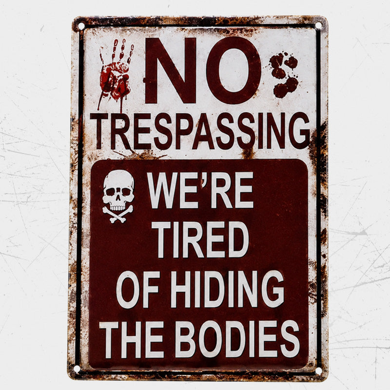 No Trespassing Warning Sign