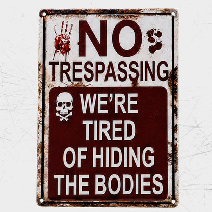 No Trespassing Warning Sign