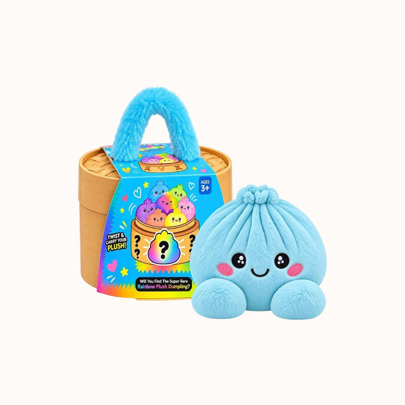 🎁Cute Plush Stuffed Dumpling Squishies with Steamer Box