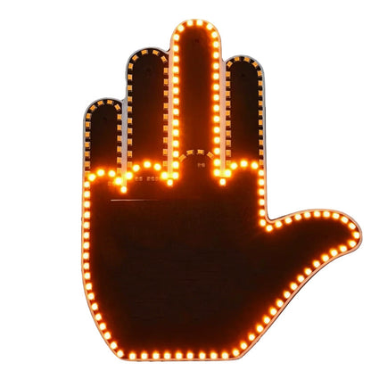 LED Car Finger Sign with Remote for Rear Window