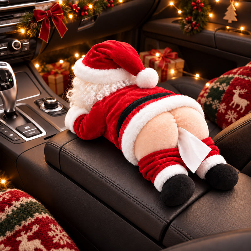 Funny Santa Pooper Tissue Holder