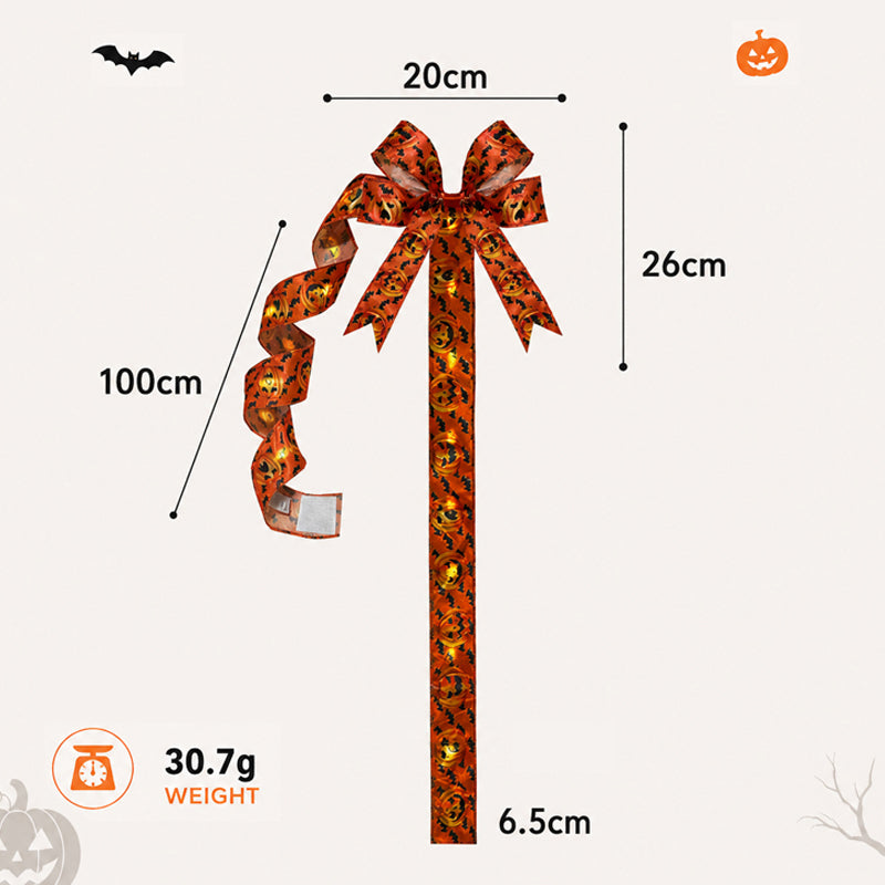 🎃Light-Up Halloween Cabinet Bows with Velcro
