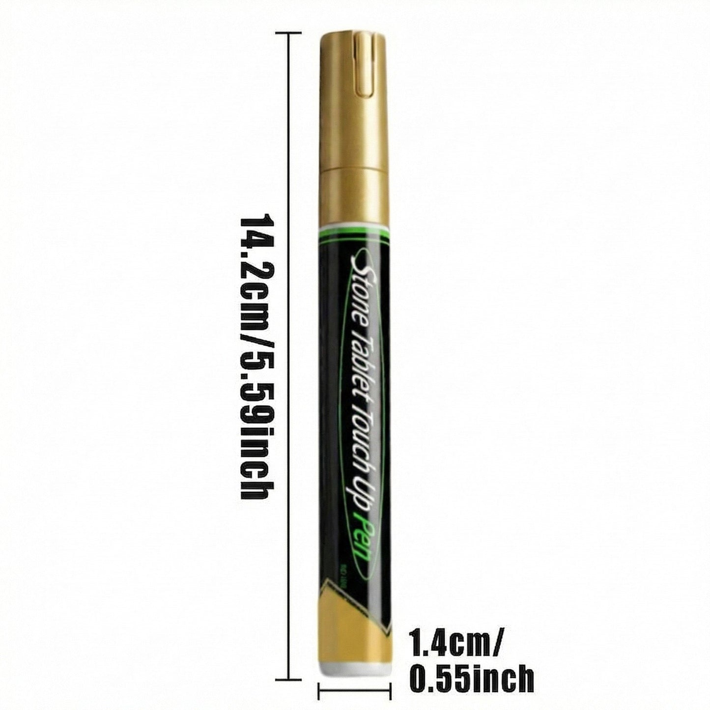 Golden Tombstone Marker Pen for Restoring Faded Grave Inscriptions