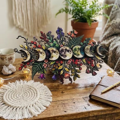 ⏳ Last Day 49% OFF – 🌙🌿 Botanical Moon Phase Wall Decor | Floral Lunar Cycle Wall Hanging for Witchy, Boho, Cottagecore & Celestial Home Décor ✨