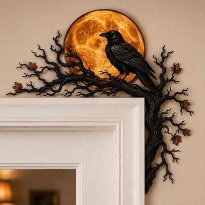 🐦‍⬛🌕 Raven Moon Halloween Corner Decor-49% OFF❗