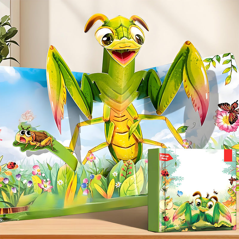 Pop-Up Book With Animal Motifs For Children