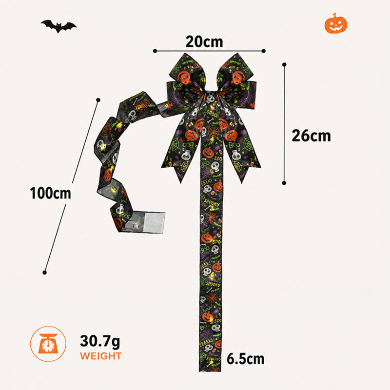 🎃Light-Up Halloween Cabinet Bows with Velcro
