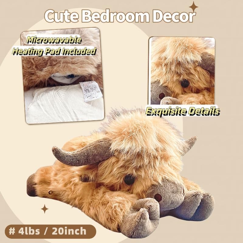 🔥 Last day 49% OFF 🎁Cute cartoon highland cow plush toy