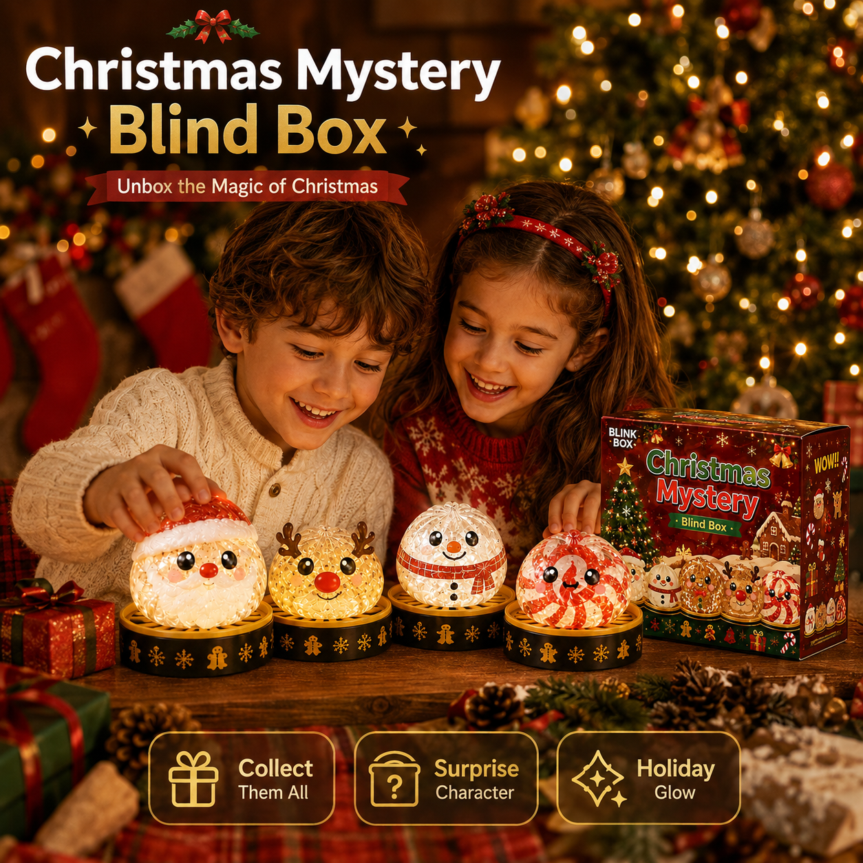 🎄🎅Christmas Squishy Dumplings Mystery Blind Box🎉New Release‑Limited Time Pick‑Your‑Character Sale🎉