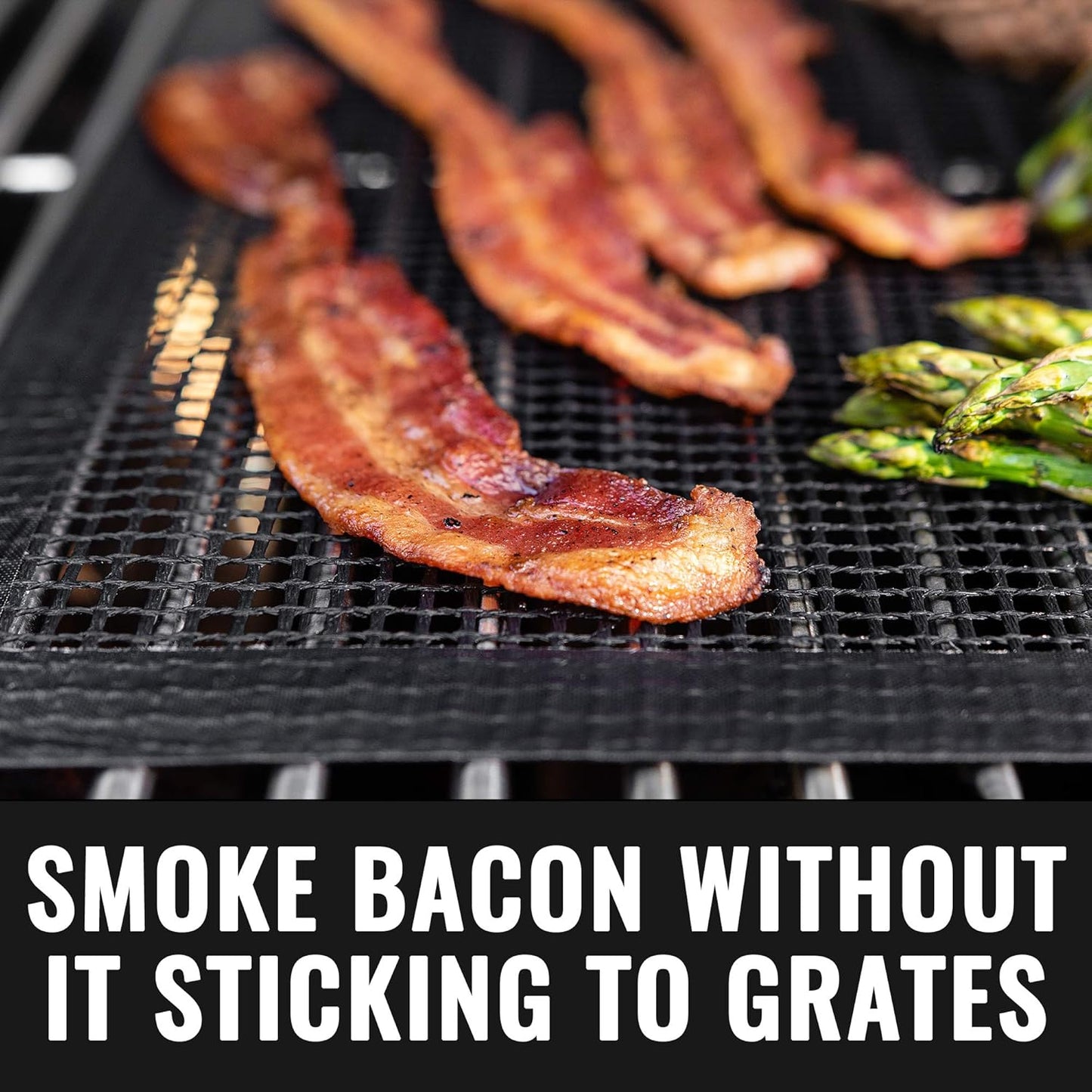 🏆50K+ SOLD! Almost Gone 🔥 Non-Stick Mesh Grill Mat 🍖 BBQ Made Easy