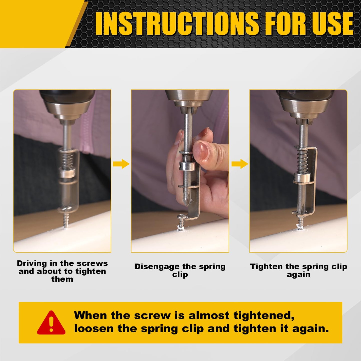 Spring Screw Fixing Drill Bit